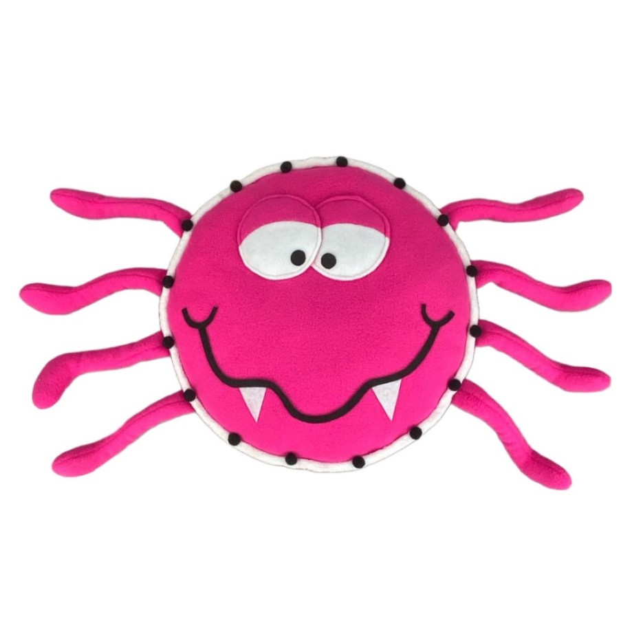 Halloween Liberty Floral Pink Plush Spider