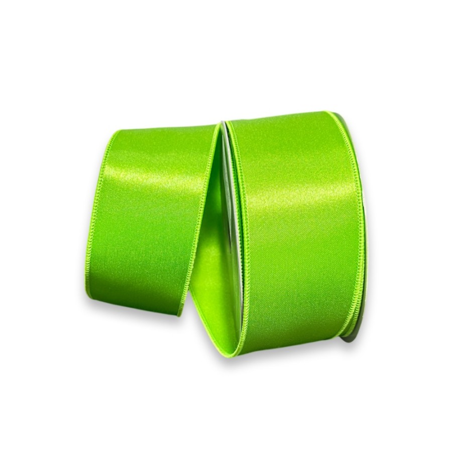 Green Velvet Glitter Gold Trim Ribbon, 4 X 10YD