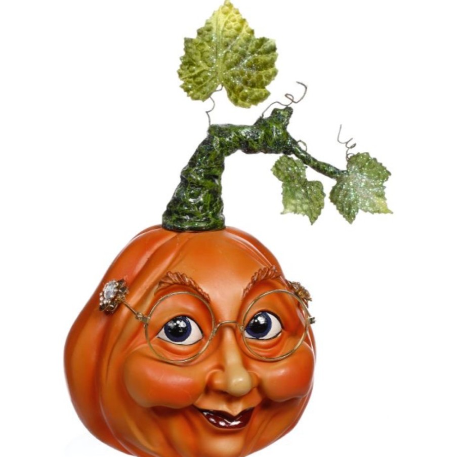 Halloween Mark Roberts Pumpkin Head Decor, Small